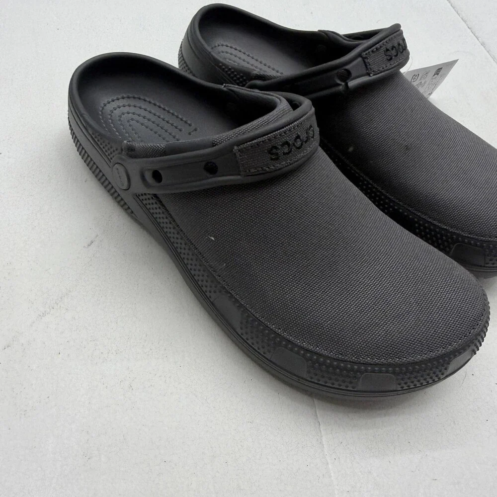 Crocs Classic Crafted Clog Shoes Mens Size 11 Gray Slip On Comfort Sandals